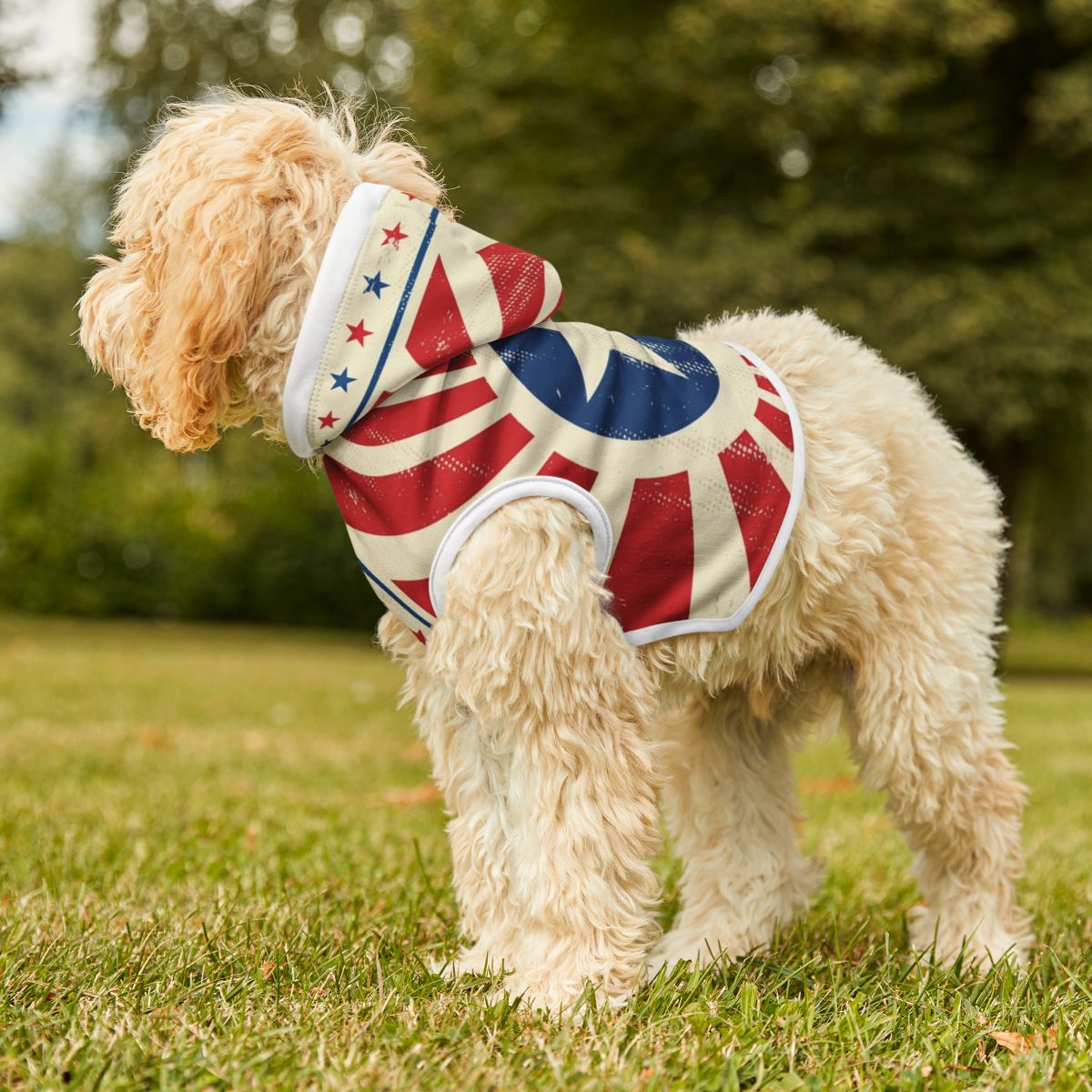 SuperPower Doggy - Dog Hoodie - Retro Design in 3 Sizes