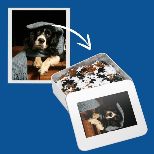 Custom Photo Puzzle in a Tin Box