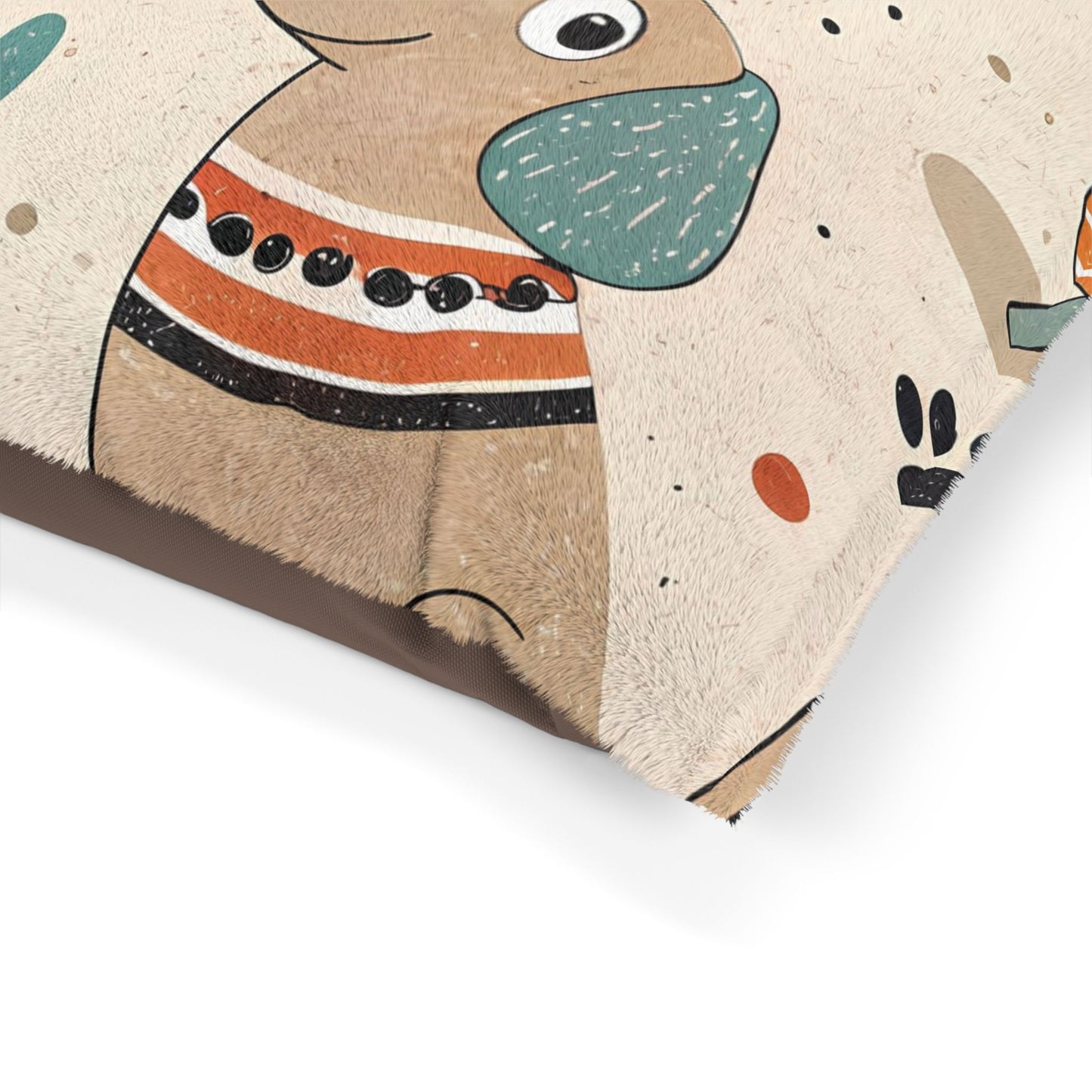 Playful Cartoon Dog Bed – Cute Pup Print in 3 Sizes