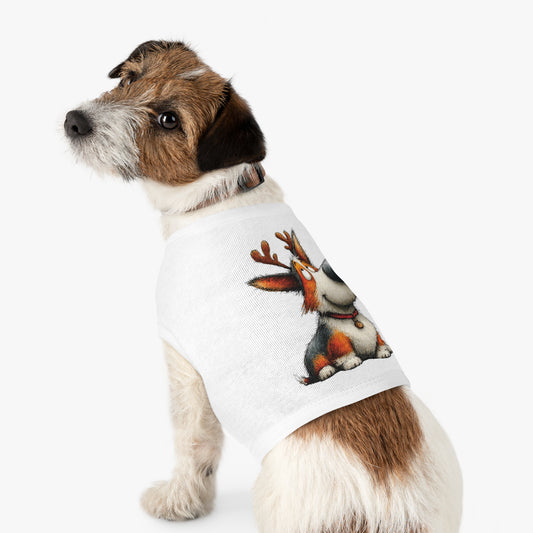 Reindeer Dog Christmas Tank Top (White or Black)