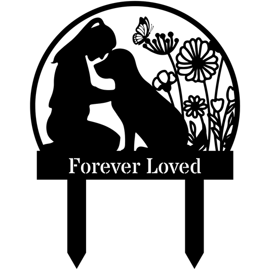 Forever Loved - Custom Dog's Name Garden Sign