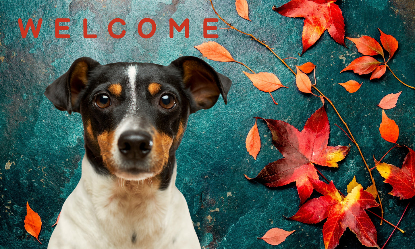 Custom Dog Welcome Doormat – Personalized Dye Sublimation Entry Rug