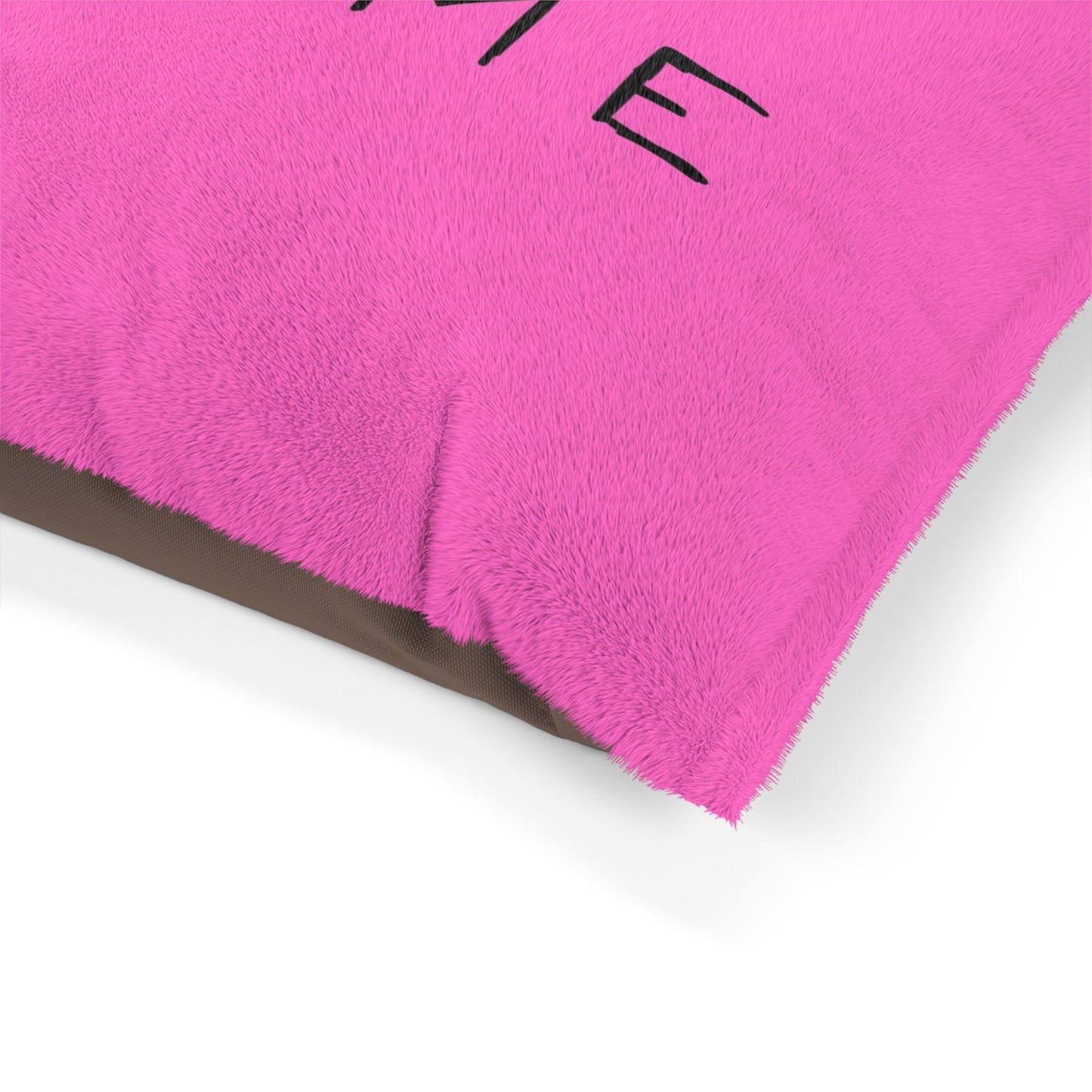 Personalized Pink Dog Bed with your Dog's Name & Crown – Princess Style in 3 Sizes