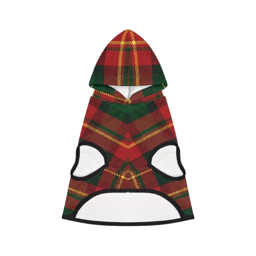 Custom Dog Name Plaid Hoodie