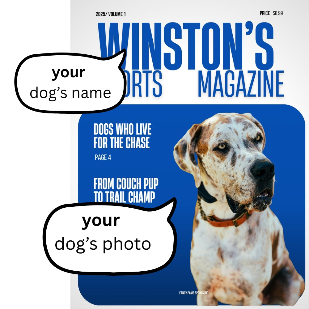 Sports Custom Dog Magazine Cover - Poster or Canvas – For the Active Dog