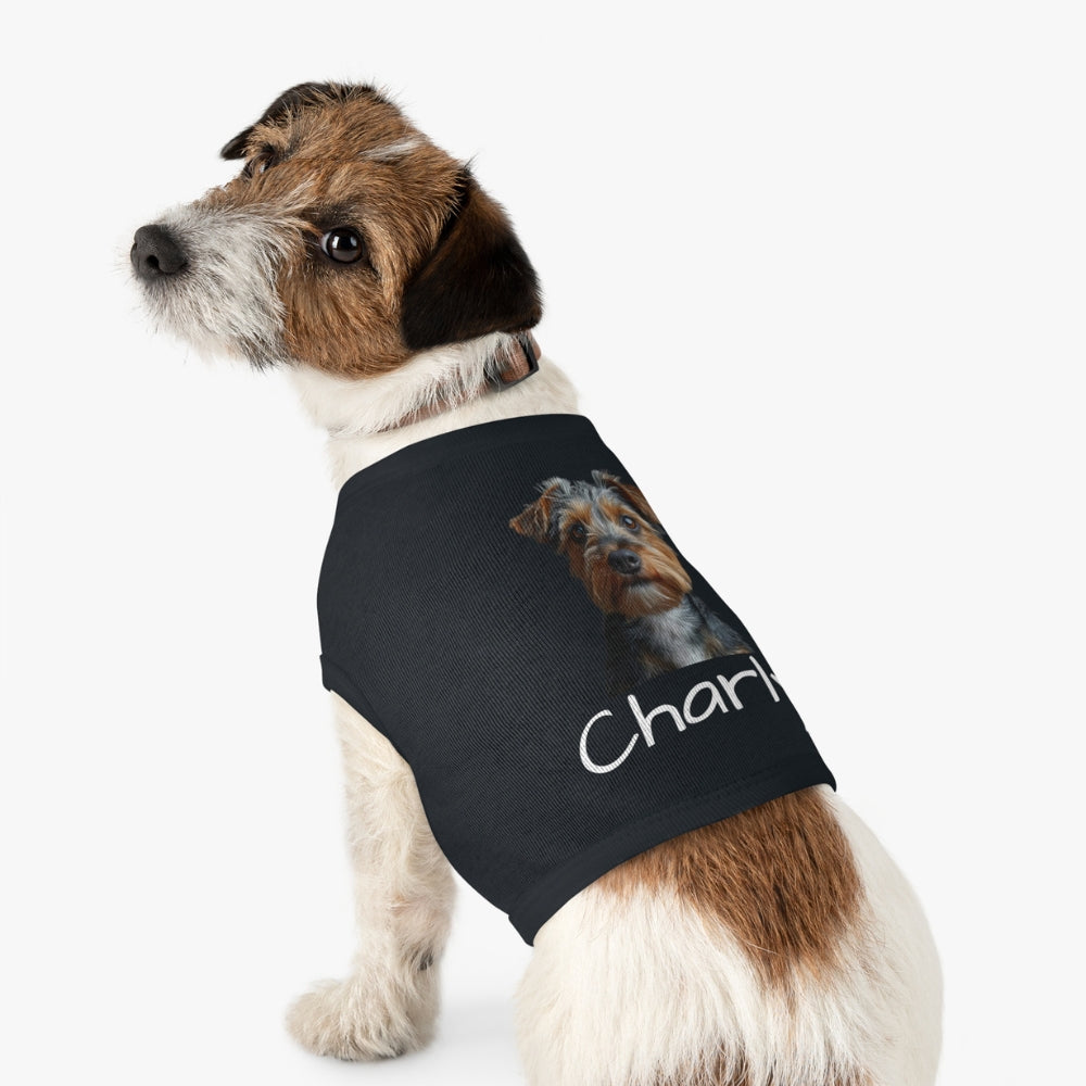 Custom Dog Tank Top with Photo & Name – 3 Color Options