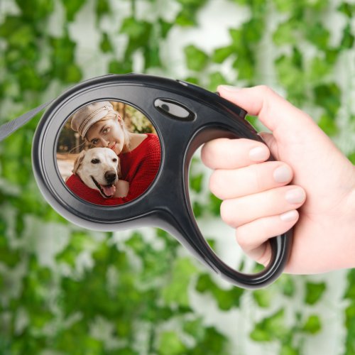 Custom Dog Photo Retractable Leash – Personalized Dog Accessory