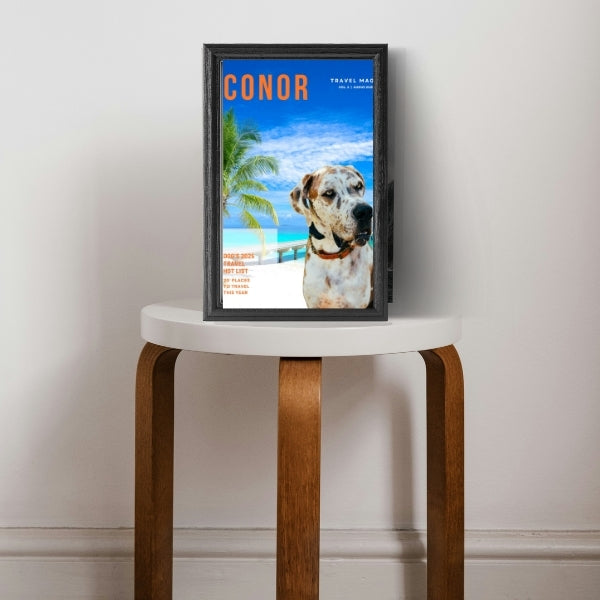 Custom Dog Magazine Cover – The Travel Mag for Your Pup - Rolled Poster