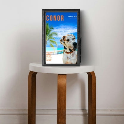 Custom Dog Magazine Cover – The Travel Mag for Your Pup - Rolled Poster