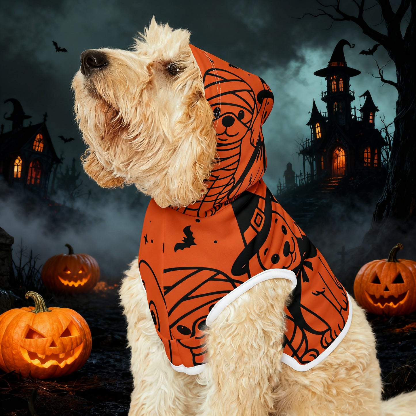 Halloween Dog Hoodie – Spooky & Cute Costume for Dogs (5 Colors)