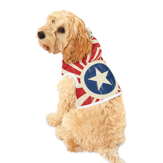 SuperPower Doggy - Dog Hoodie - Retro Design in 3 Sizes