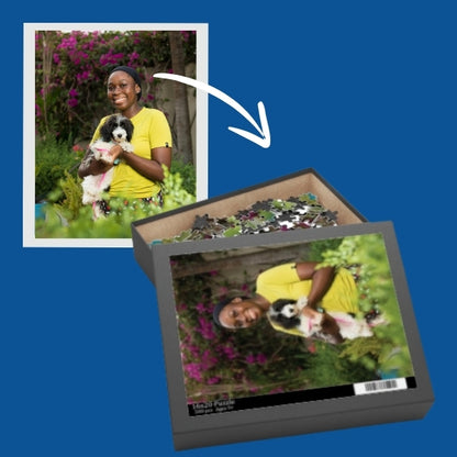 Custom Photo Puzzle in a Cardboard Box