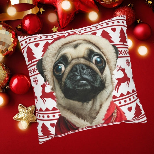 Reindeer Fair Isle – Custom Pet Pillow Cover