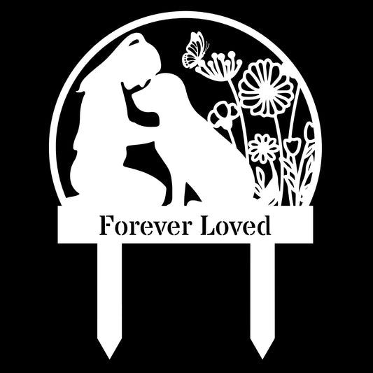 Forever Loved - Custom Dog's Name Garden Sign