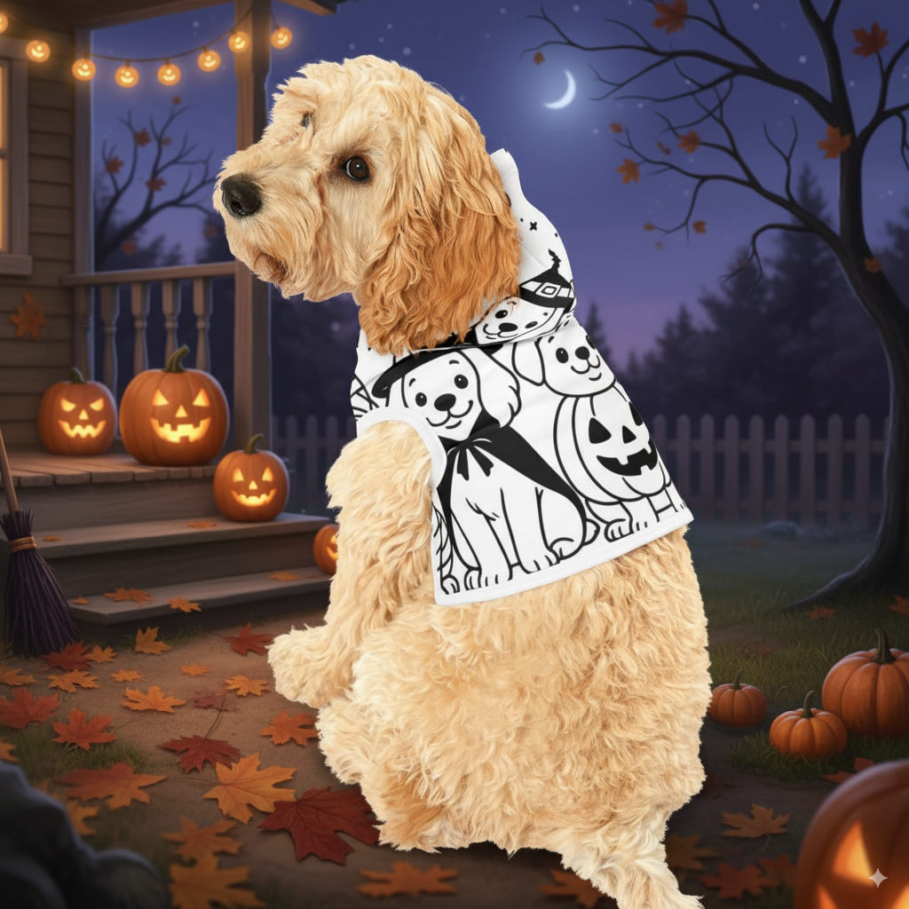Halloween Dog Hoodie – Spooky & Cute Costume for Dogs (5 Colors)