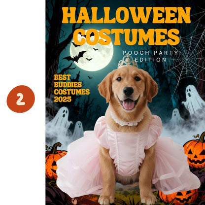 Custom Halloween Dog Magazine Poster – Pooch Party Edition