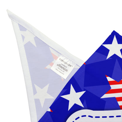 A bold red, white & blue look made personal with your dog’s name