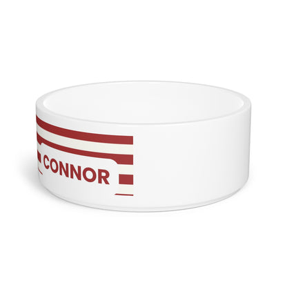 USA Flag Dog Bowl with Custom Name – Personalized Design