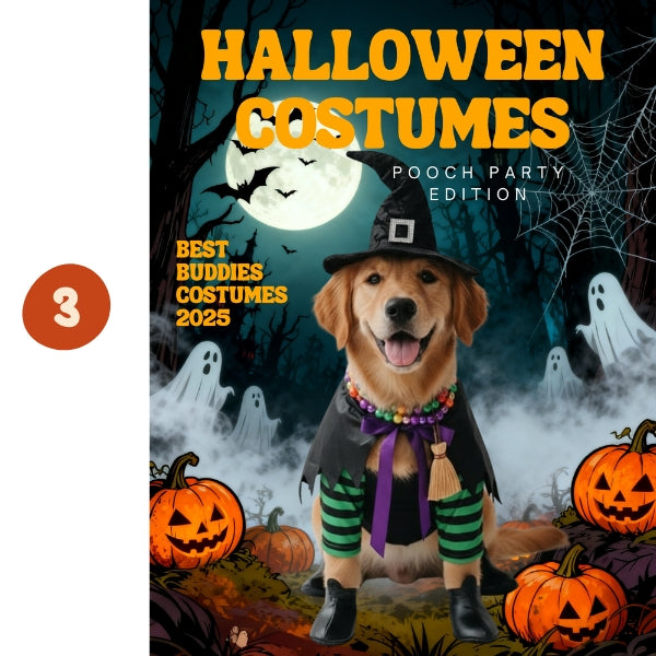 Custom Halloween Dog Magazine Poster – Pooch Party Edition