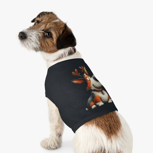 Reindeer Dog Christmas Tank Top (White or Black)