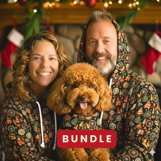BUNDLE - Matching Holiday Hoodies for Dog Parents & Dogs
