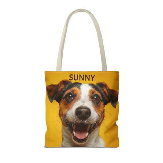 Your Dog's Photo. Your Dog's Name. One Unique Tote.