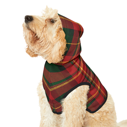 Custom Dog Name Plaid Hoodie