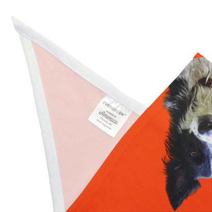 Personalized Dog Photo & Name Bandana – 8 colors, 4 fonts
