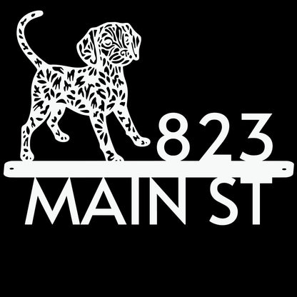 Paws & Petals Address Sign – Custom House Number