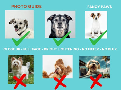 Custom Dog Placemat with Photo & Name – 12 Color Options