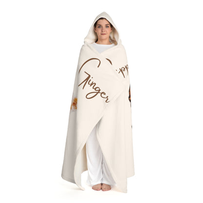 2 dogs custom photo & name hooded blanket (Copy)