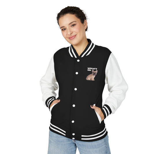 Personalized Dog Mom Letterman Jacket with Custom Photo & Name - 3 color options