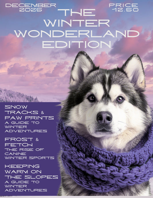 The Winter Wonderland Edition – Custom Dog Magazine Cover Poster