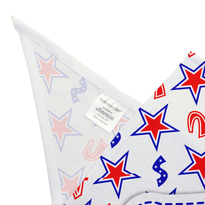 A bold red, white & blue look made personal with your dog’s name