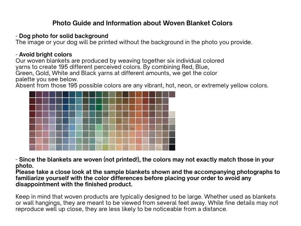 Customized American Flag Woven Blanket with your dog's photo