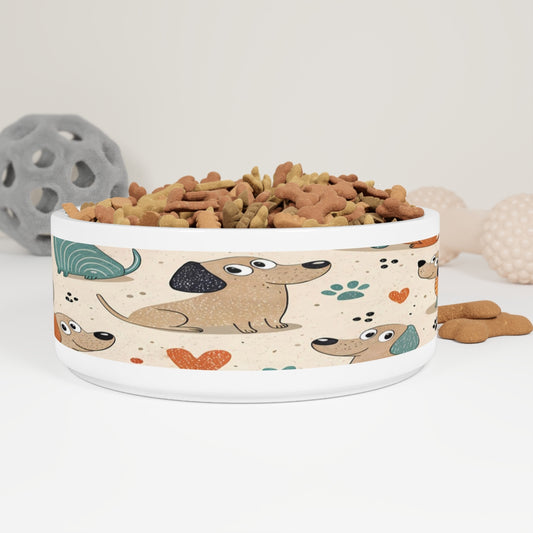 Playful Dachshund Dog Bowl – Whimsical Pup Design
