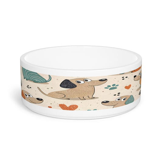Playful Dachshund Dog Bowl – Whimsical Pup Design