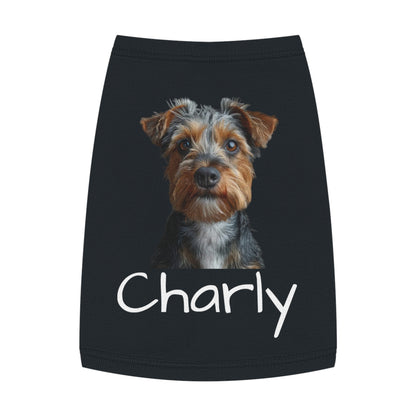 Custom Dog Tank Top with Photo & Name – 3 Color Options