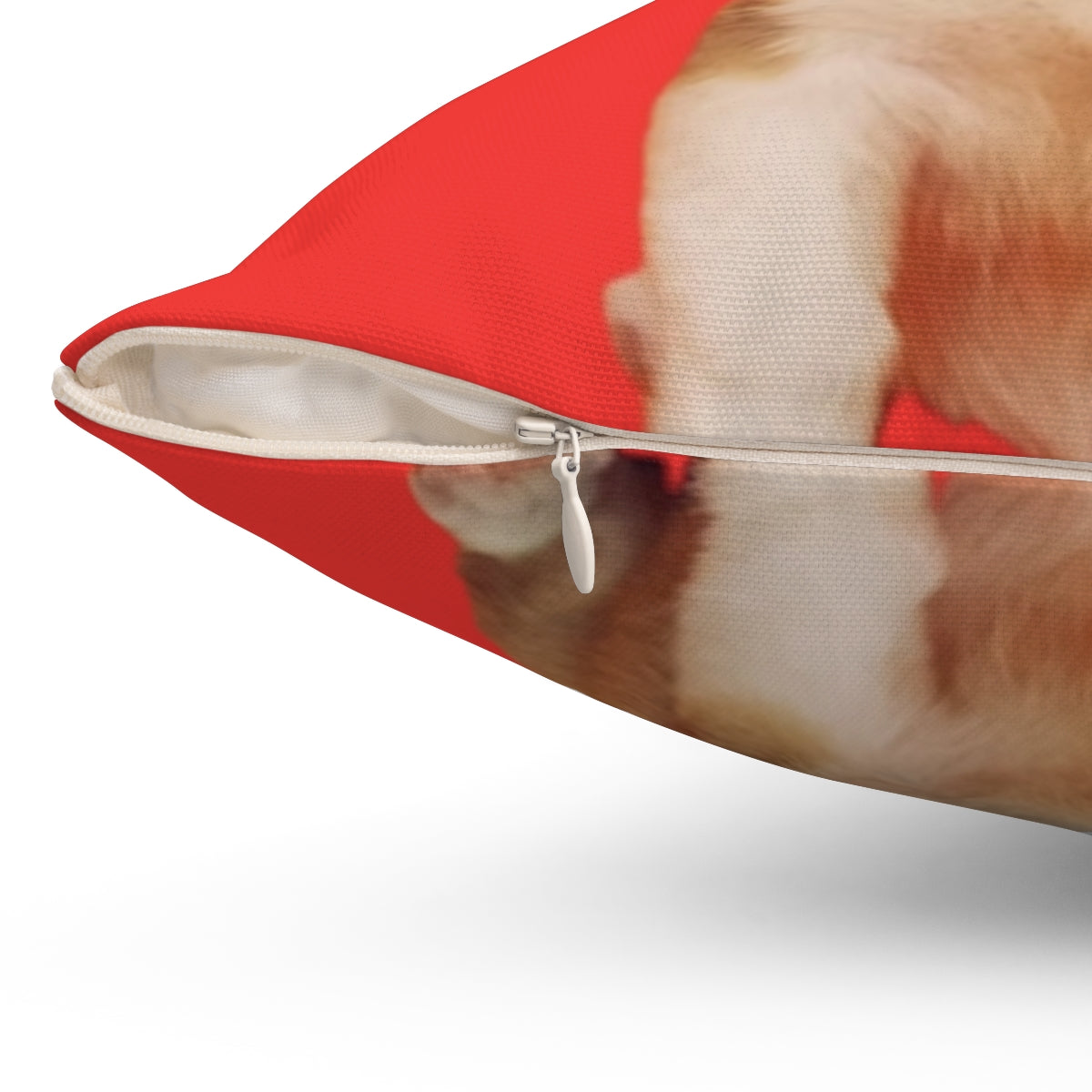 Custom Pillow Cover with Dog's Name & Photo – 12 Background Colors