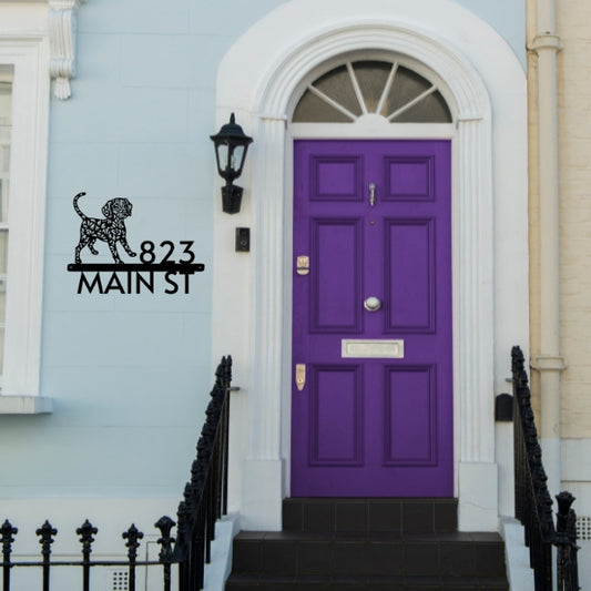 Paws & Petals Address Sign – Custom House Number
