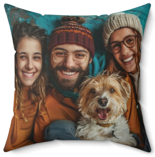 Personalized Family Photo Pillow Cover