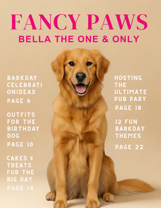 Fancy Paws Custom Dog Magazine Cover - Poster or Canvas – Everyday Dog Life & Style