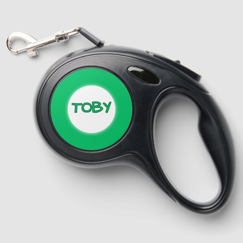 Custom Retractable Dog Leash – Personalized Name, 8 Color Options