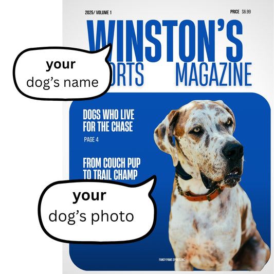 Sports Custom Dog Magazine Cover - Poster or Canvas – For the Active Dog