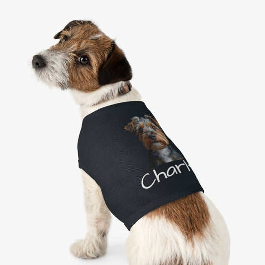 Custom Dog Tank Top with Photo & Name – 3 Color Options