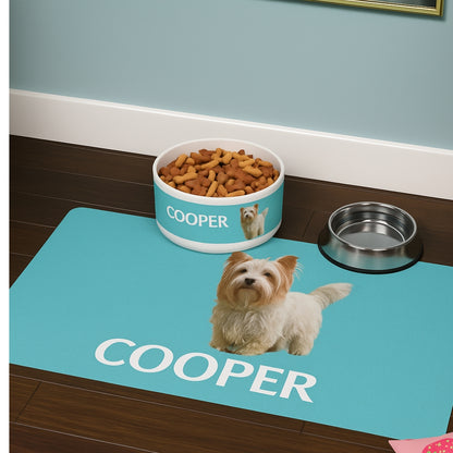 A Colorful Custom Mealtime Set Made Just for Your Dog