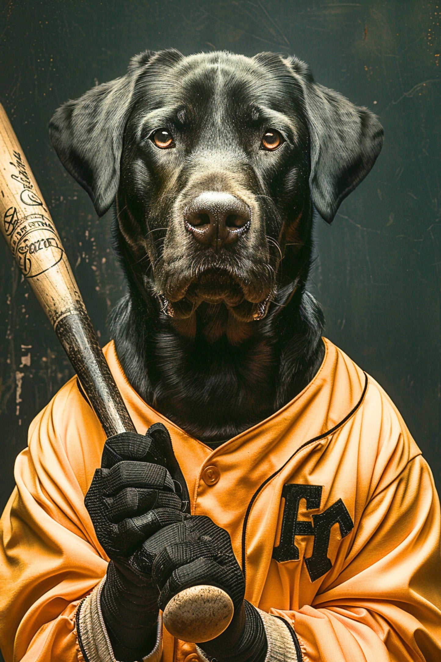 The All-Star Player – Custom Dog Portrait on Canvas