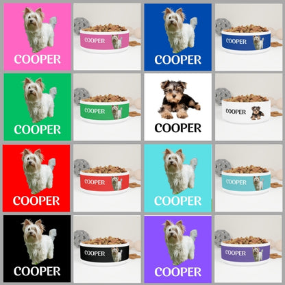 Custom Dog Placemat with Photo & Name – 12 Color Options