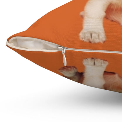 Custom Dog Pillow with Name & Photo – 9 Background Colors